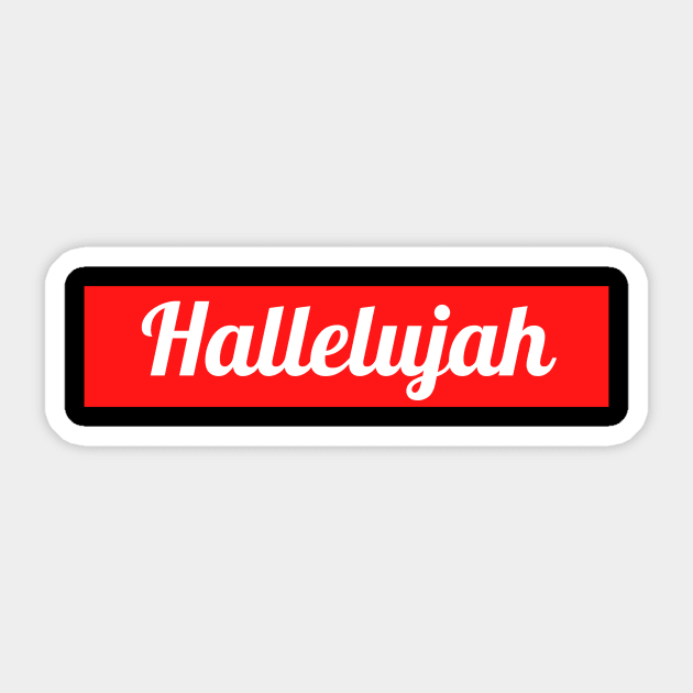 Hallelujah Sticker by Prayingwarrior